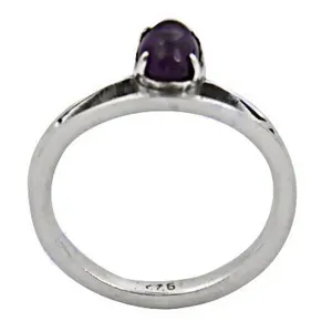 Anillo de Plata 925 con Amatista para Mujer, Joyería con Piedras Preciosas - Product Image 2