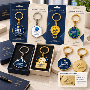 Porte-clés personnalisés en émail dur avec logo d'entreprise, porte-clés promotionnels en métal, OEM - Product Image 3