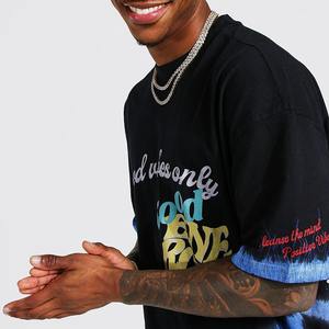 ผ้าถักพิมพ์ดิจิตอลสำหรับผู้ชายเสื้อยืดโอเวอร์ไซส์พิมพ์ลายโพลีเอสเตอร์/ ผ้าฝ้าย - Product Image 4