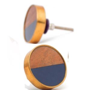 Artisanat moderne en résine bois laiton poignée de tiroir porte d'armoire boutons pour cuisine chambre salle de bain centre commercial armoire commode - Product Image 3