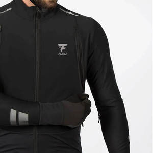 Chaqueta cortavientos para ciclismo de montaña, ligera, para hombre, transpirable, con protección UV - Product Image 3