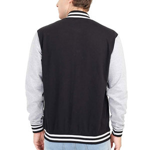 Veste universitaire en toile polaire de haute qualité pour homme avec col montant, logo personnalisé, respirante, élégante, streetwear pour l'hiver - Product Image 3