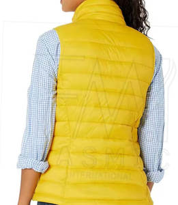 Haute Qualité De Luxe Designer Femmes Streetwear Toile Puffer Gilet Couleur Personnalisée Manteau D'hiver Élégant Zip-Up Survêtement - Product Image 3