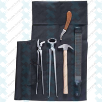 Kit de herramientas de herrador profesional de alta calidad hecho a medida para caballo, el mejor equipo de herrador, Kit de cuidado de pezuña de caballo para herradura