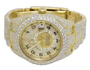 Top marque VVS Moissanite diamant en acier inoxydable automatique mécanique glacé montre-bracelet Hip Hop clouté mode pour hommes cadeaux - Product Image 2