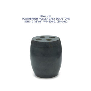 Porte-brosse à dents en stéatite gris foncé pour salle de bain avec distributeur de PC Parfait pour les hôtels et les maisons disponibles pour l'approvisionnement en vrac - Product Image 2