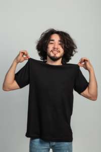 เสื้อยืดผ้าฝ้ายถักคอกลมสำหรับผู้ชายทรงพอดีตัวระบายอากาศได้ดีน้ำหนักมากป้องกันริ้วรอยแห้งเร็วเป็นมิตรกับสิ่งแวดล้อม - Product Image 4