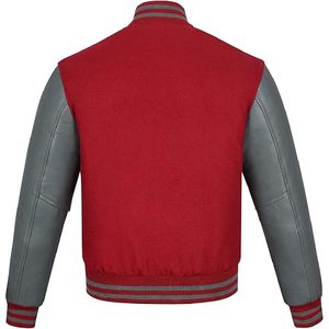 Veste universitaire de baseball pour hommes de haute qualité pour l'hiver veste de collège enduit de logo avant en laine brodée pour hommes - Product Image 2