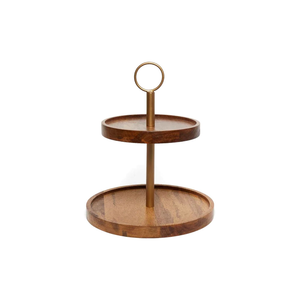 Support à cupcakes en bois fait à la main avec finition noyer, lavable au lave-vaisselle, pour la décoration de la table d'hôtel, les mariages, les fêtes, artisanat Saniya - Product Image 6