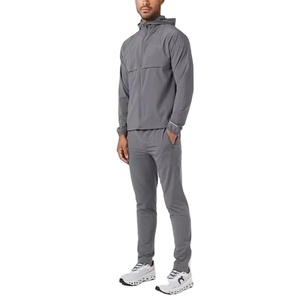 2026 Design personnalisé léger à manches longues chemises et pantalon en nylon Jogging costume coupe-vent survêtement pour hommes ensemble - Product Image 3