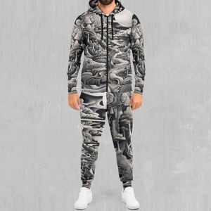 Haute qualité hommes personnalisé conçu hiver survêtement 100% Polyester nouveau motif de Sublimation en gros ensemble unisexe respirant imprimé - Product Image 1