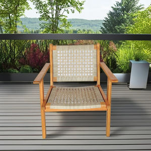 Mimbre ratán al aire libre promocional madera ocio madera relajante silla Thinh Phu muebles para uso al aire libre - Product Image 3