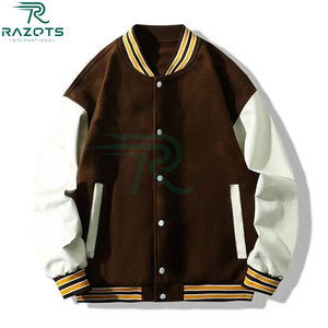 เสื้อแจ็คเก็ตฤดูหนาวสำหรับผู้ชาย Razorts International รุ่น High Street ผ้าเคลือบโพลีเอสเตอร์ผสมคอตตอนถัก ทรงกระดุมแถวเดียว คอตั้ง กันลม - Product Image 4
