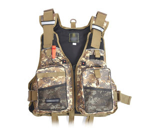 Gilet de pêche et de chasse multifonctionnel professionnel, couleurs personnalisées, gilet de sauvetage, imperméable, respirant, imprimé - Product Image 6