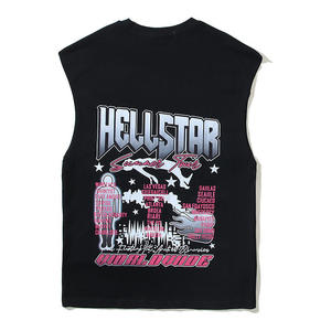 Hombro algodón/fibra de bambú suelta lavado ácido cuello redondo manga corta Camiseta hombres mujeres de talla grande verano desgastado logotipo personalizado rápido - Product Image 5