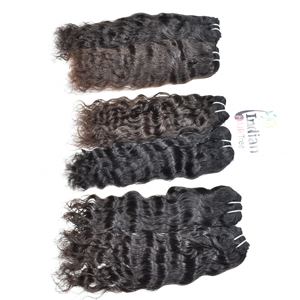 Unprocessed Remy Virgin Cheap Kinky <b>Curly</b> Wave Bundles 100%Best Quality Natural Black Color Indian Temple Human <b>Hair</b> <b>Extensions</b> - Product Image 5