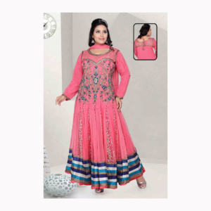 ชุดเดรสปาร์ตี้สไตล์ลำลองของผู้หญิงชุดเดรสสไตล์ปากีสถานชุดเดรสแฟนซีของผู้หญิงทำจากผ้าไหมและผ้าฝ้าย - Product Image 5