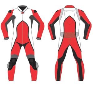 Traje de cuero de vaca para motocicleta, traje de carreras con protección de armadura Ce - Product Image 5