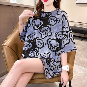 Camisas de calle para exteriores con patrón sólido de moda de talla grande para mujer, estampado de logotipo personalizado, estilo súper fantástico - Product Image 3