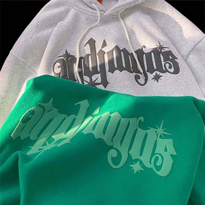 Vente chaude Personnalisé 3D Puff Impression Hoodies 100% Coton Sweats À Capuche Lourds Streetwear Hommes Pull 400gsm Sweats À Capuche Surdimensionnés - Product Image 3