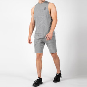 Camiseta sin mangas de algodón y fibra de bambú de alta calidad para hombre, transpirable, ecológica, para gimnasio y fitness, talla personalizada, técnica de lavado OEM - Product Image 3
