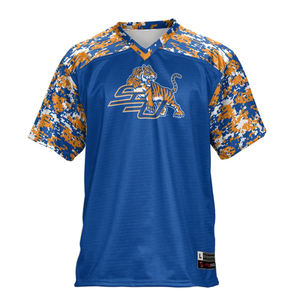 Logo personnalisé maillot de football américain impression par sublimation matériel panneau sergé conception de maille hommes maillots de football d'équipe - Product Image 2