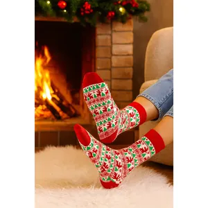 Nouvelle collection de chaussettes de Noël colorées à motifs amusants pour le Nouvel An 2025/2026 – Ensemble de chaussettes confortables pour femmes/hommes - Product Image 3