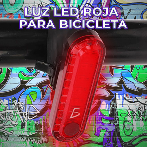 Luce LED Rossa Impermeabile per Bicicletta, Quattro Modalità di Illuminazione, Faro Anteriore e Posteriore in Plastica, Facile Montaggio sul Telaio, Batteria per Guida Notturna - Product Image 4
