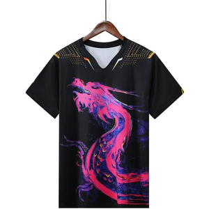 Uniforme de tennis pour femmes à sublimation personnalisée de longue durée à séchage rapide évacuation de l'humidité chemise respirante en polyester/coton écologique - Product Image 5