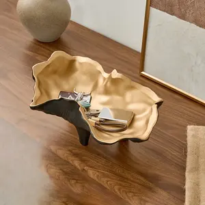 ชามเซรามิกดีไซน์เนอร์ งานศิลปะ หรูหรา สำหรับตกแต่งภายใน ใช้กับเครื่องล้างจานได้ สไตล์อเมริกัน สำหรับงานเลี้ยง ระดับไฮเอนด์ ชุบเคลือบ - Product Image 2