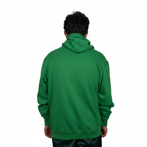 Sudadera con Capucha de Felpa para Hombre, 380 g/m², 100% Algodón, Transpirable, Corte Holgado, Color Sólido, Básica - Product Image 2