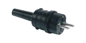 Extra long flexible <b>rubber</b> bipolar <b>plug</b> with TT 250V 16A (F-Bright 1100150) - Product Image 1