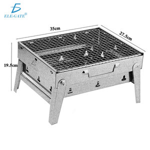 Mini Griglia Portatile a Carbone in Acciaio Inox, Leggera e Pieghevole, Fornello da Campeggio per Cucinare all'Aperto - Product Image 2