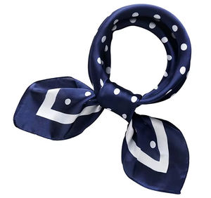 Écharpe carrée en satin de soie twill imprimé élégante pour femmes, bandana pour les événements, foulards pour la tête, bandanas - Product Image 3