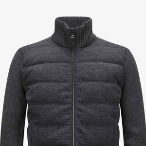 <b>Mens</b> Canvas <b>Cardigan</b> Jacket with Anti-UV Stand Collar Customized Logo for Winter Fall - Product Image 6