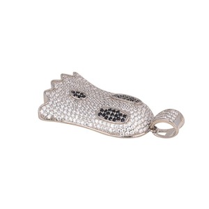Collier Hip Hop en argent sterling 925 pendentif en diamant moissanite pendentif personnalisé - Product Image 2