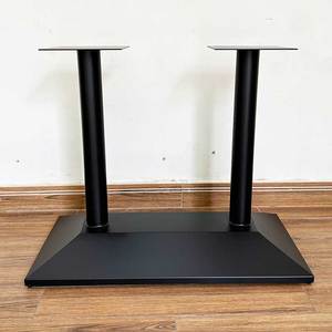 Minimalist <b>Extendable</b> Rectangular <b>Dining</b> <b>Table</b> 120x70cm Plywood with Double Iron Legs (BA68146) - Product Image 6