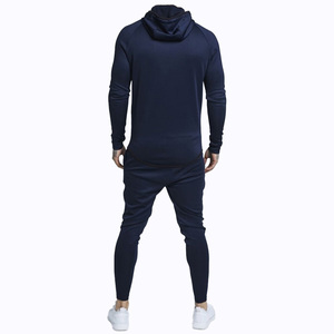 Conjunto de chándal transpirable con cremallera completa para hombre personalizado al por mayor, ropa deportiva de manga larga para entrenamiento al aire libre 2024 - Product Image 6