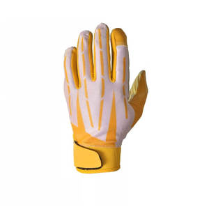 Adjustable Closure Football <b>Gloves</b> <b>with</b> Protective Padded Support for Fingers and Palm Area Secure Fit <b>Gloves</b> - Product Image 3
