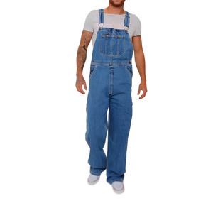 Factory-Made <b>Men's</b> Straight <b>Denim</b> <b>Dungarees</b> Custom Colour Breathable and Light Wash Hot Selling! - Product Image 3