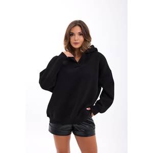 Sudadera Extra Grande 7525 en Negro, Tejido de Punto Transpirable - Product Image 5