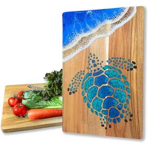 Conception personnalisée en résine Planche de cuisson biologique Plateau alimentaire Planche à découper en bois d'acacia - Product Image 2