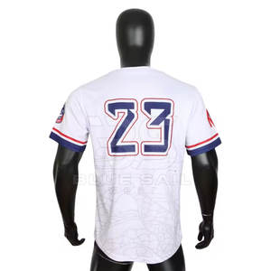 Jersey de béisbol al por mayor con la impresión de la sublimación del logotipo del equipo y el jersey de béisbol cómodo bordado - Product Image 2