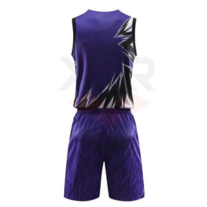Uniforme de Baloncesto Transpirable de Alta Calidad, Talla Grande, Diseño Personalizado, Antibacterial, Secado Rápido, 100% Poliéster, Logotipo Personalizado, Deportivo - Product Image 2