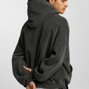 2024 Unisex Custom Heavy Fleece Pullover <b>Hoodie</b> Drop Shoulder Thickened Oversize Loose Fit New <b>Trendy</b> Winter Polyester/Cotton - Product Image 4