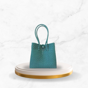 Sac tissé à la main pour femmes écologique de haute qualité Sac à main à la mode en matière plastique recyclée de qualité supérieure pour adultes - Product Image 2