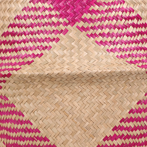 Wholesale Diamond Seagrass Belly Basket Handmade Wicker <b>Storage</b> Baskets Decorative Home Organizer For <b>Clothing</b> Woven Techniques - Product Image 3