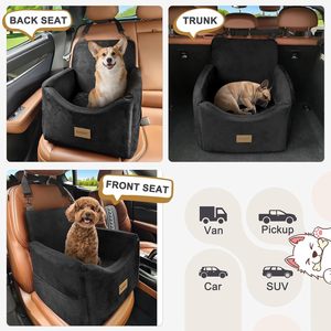 Detached Dog Car Seats for <b>Small</b> Medium Dogs Under 35lbs, Dog Booster Seat with Detachable Washable Cover and <b>Cushion</b> - Product Image 6