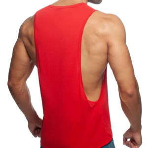 Impression de logo personnalisée, débardeur de fitness pour homme de haute qualité 100% coton, taille plus, pour la salle de sport et la musculation - Product Image 3