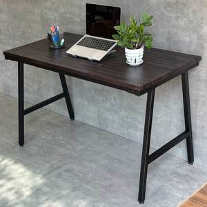 Minimalist 120x60cm ACACIA WOOD PC <b>DESK</b> with A-SHAPED IRON LEGS PORTABLE and <b>FOLDING</b> for HOTEL USE-SPD68201 - Product Image 5